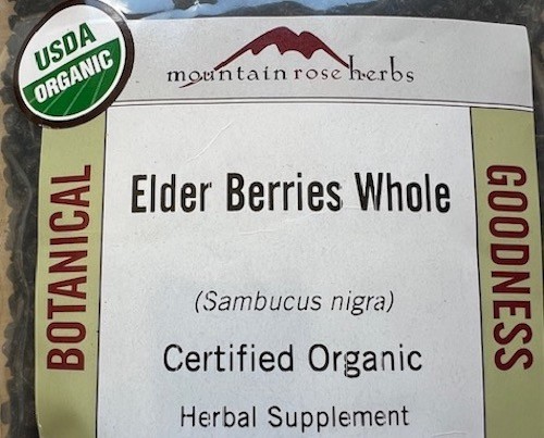 Elderberries Whole, Mountain Rose Herbs. 1 oz