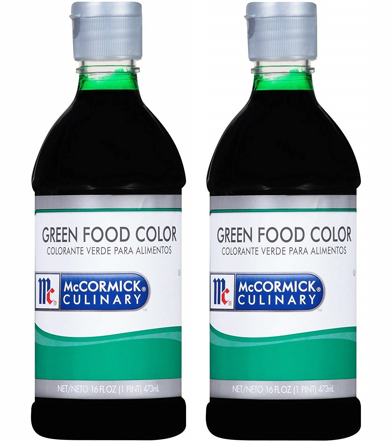 McCormick Culinary Green Food Color, 16 fl oz (Pack of 2)