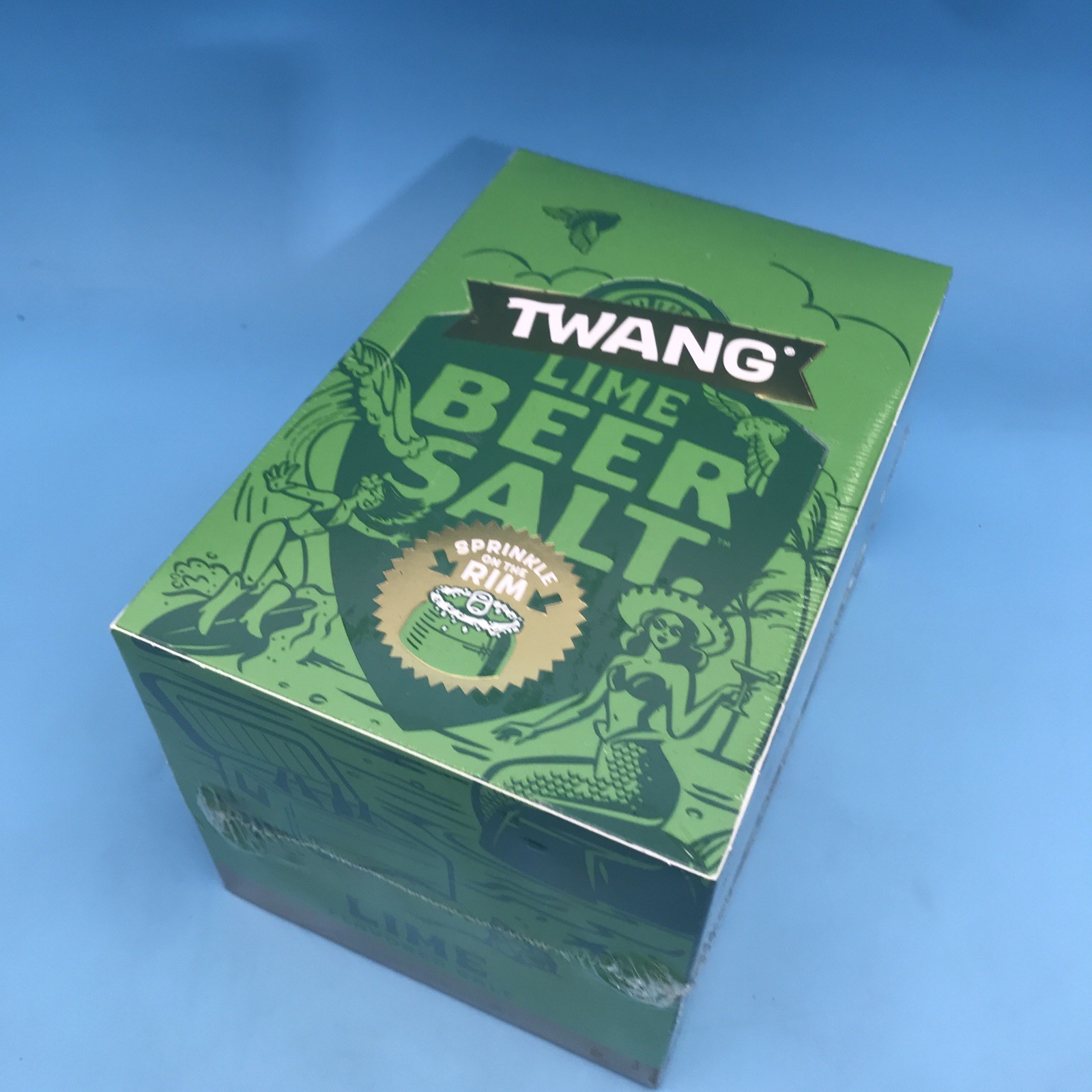Twang Original Beer Salt LIME 1.4 oz Bottles 24 Count Box Sprinkle Rim Sealed
