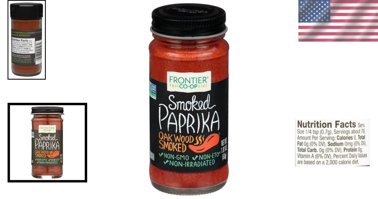 All-Natural Smoked Ground Paprika 1.87 oz – Perfect for Meats, Soups, and Dips