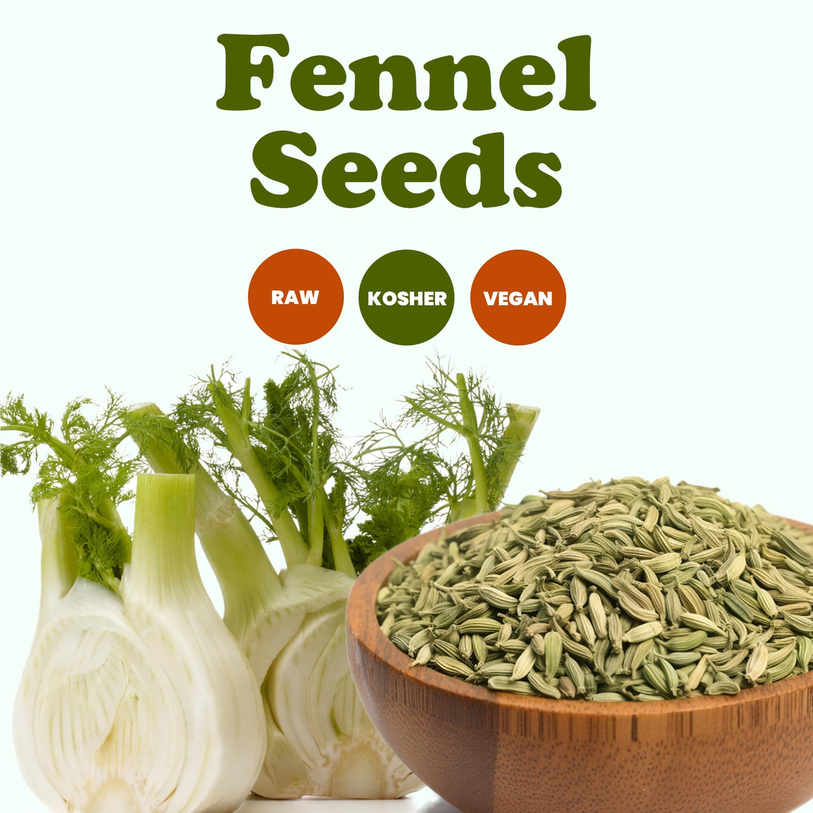 Fennel Seeds – Kosher, Raw, Vegan – by Food to Live