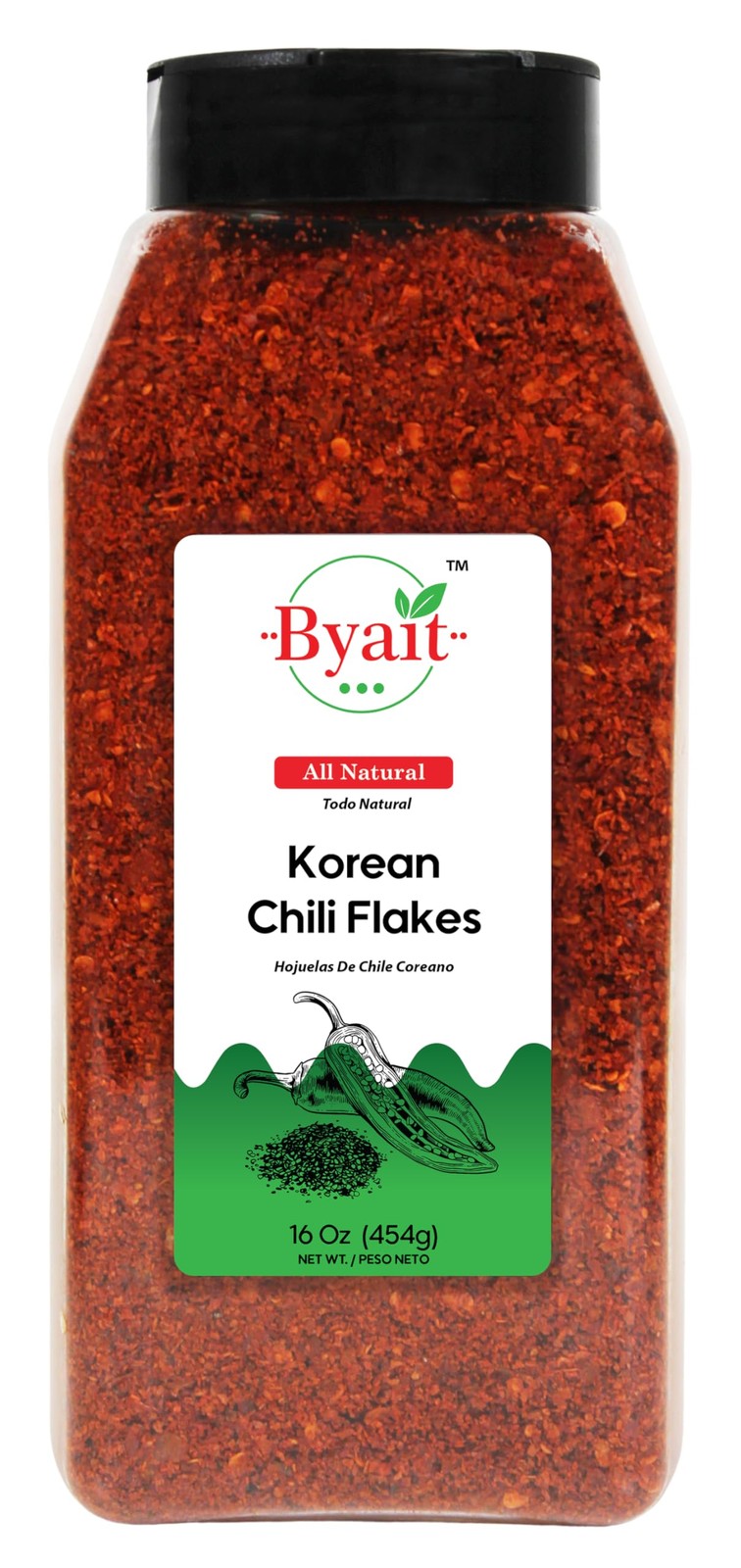 Gochugaru Korean Chili Flakes 16 Oz (1 LB), Medium Hot, 100% Pure Red Chili P…