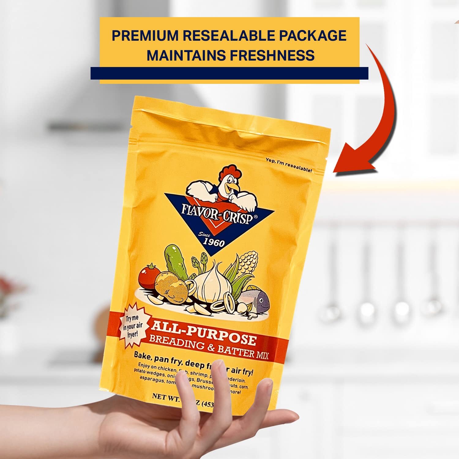 All-Purpose Breading & Batter Mix for Chicken Fish Vegetables Pork Seafood Sh…