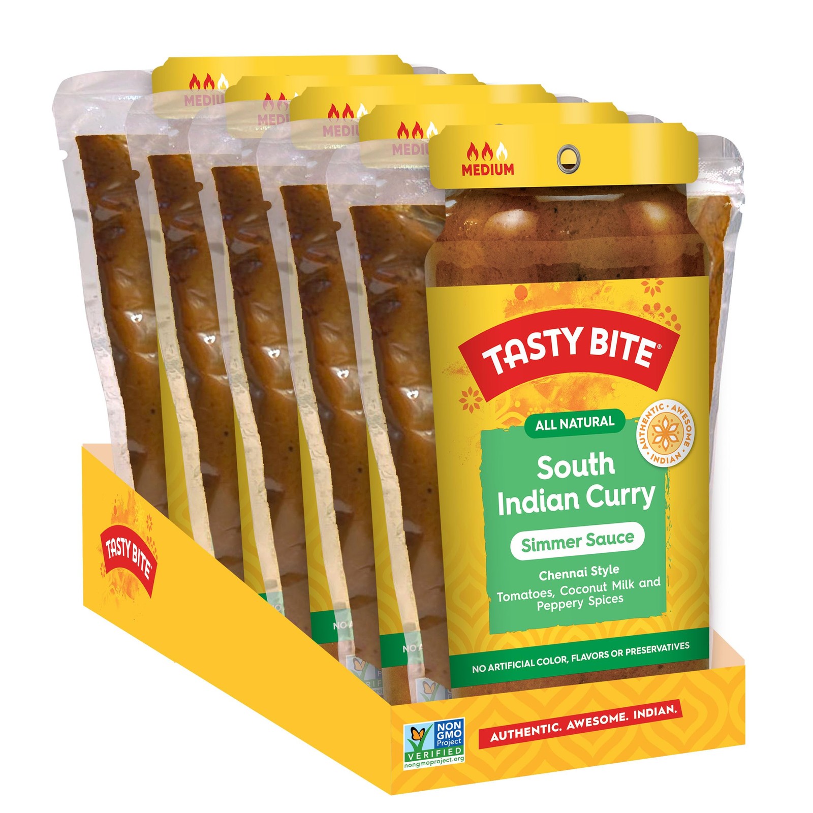 Chennai South Indian Curry Simmer Sauce, 7-Ounce 5-Pack, 3-4 Servings Per Pou…