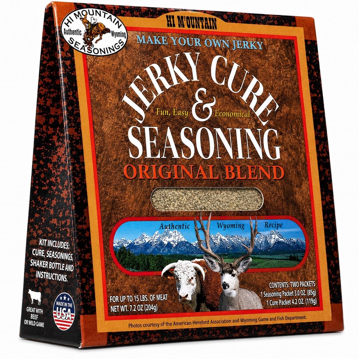 Jerky Seasoning & Cure Kit – Blend, Makes 15 lbs of Gourmet Jerky