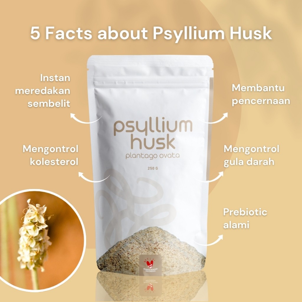 Psyllium Husk Powder 250g, smoothie mix, drink blend, plant-based, recipe ready