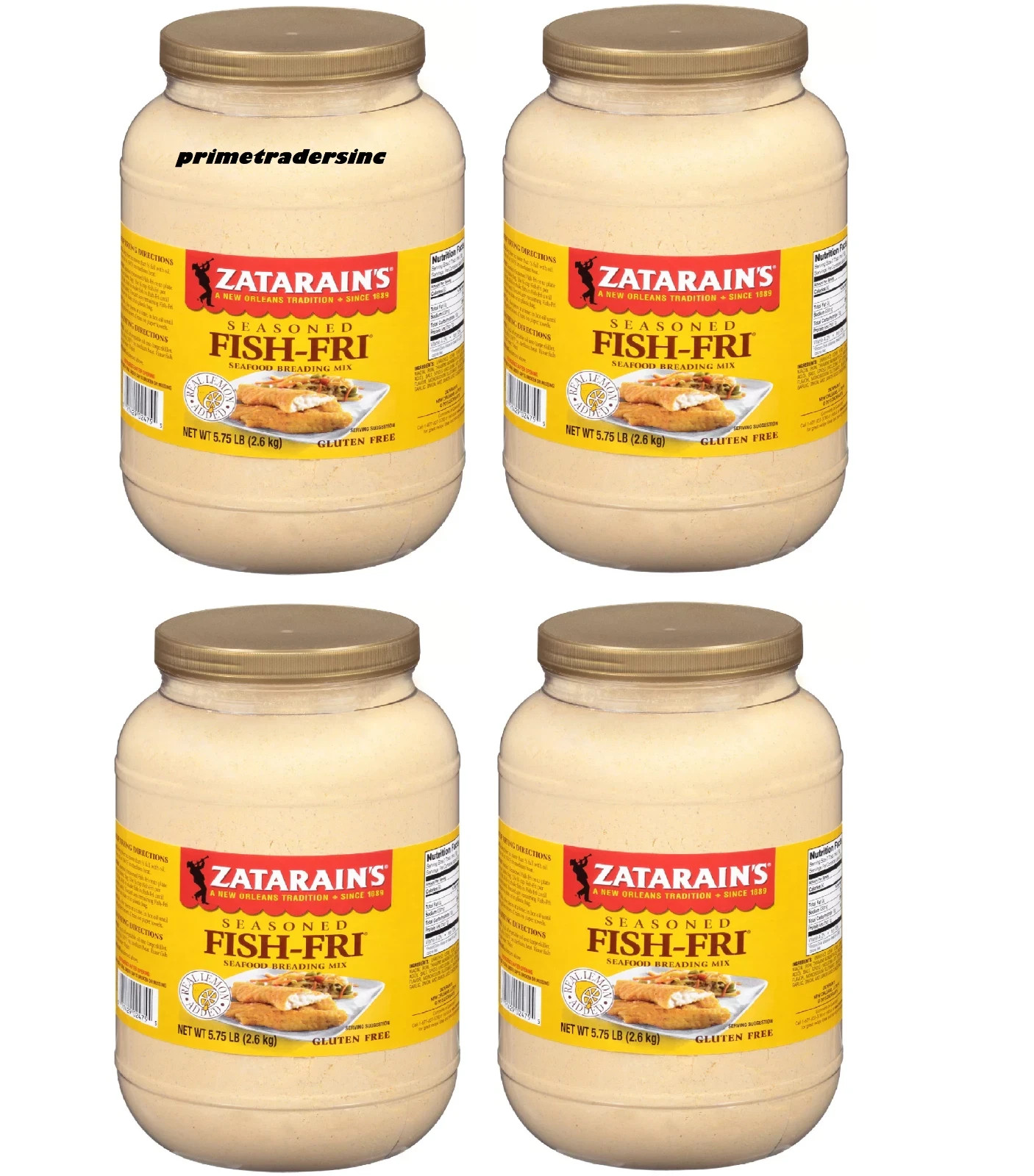4 Pack – Zatarain’s Seasoned Fish-Fri, 5.75 lbs.