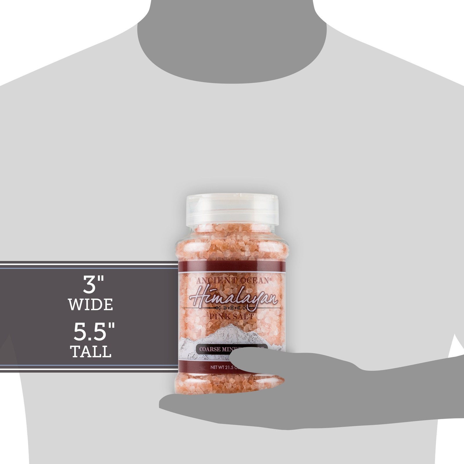 SaltWorks Ancient Ocean Himalayan Pink 1.34 Mineral Salt 21 OZ 6 PACK