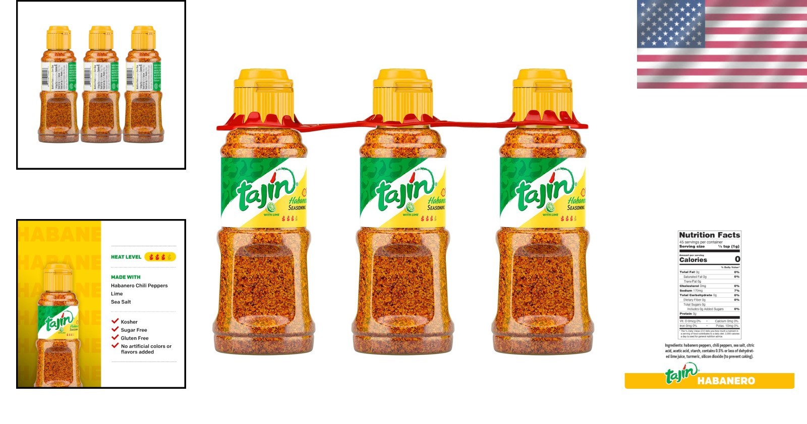 Flavorful Habanero Seasoning for Seafood, 1.6 oz Pack