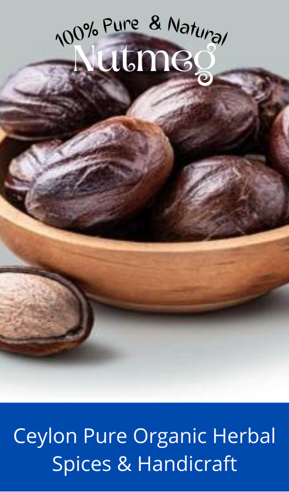 Ceylon 100% pure high quality organic Dried Nutmeg
