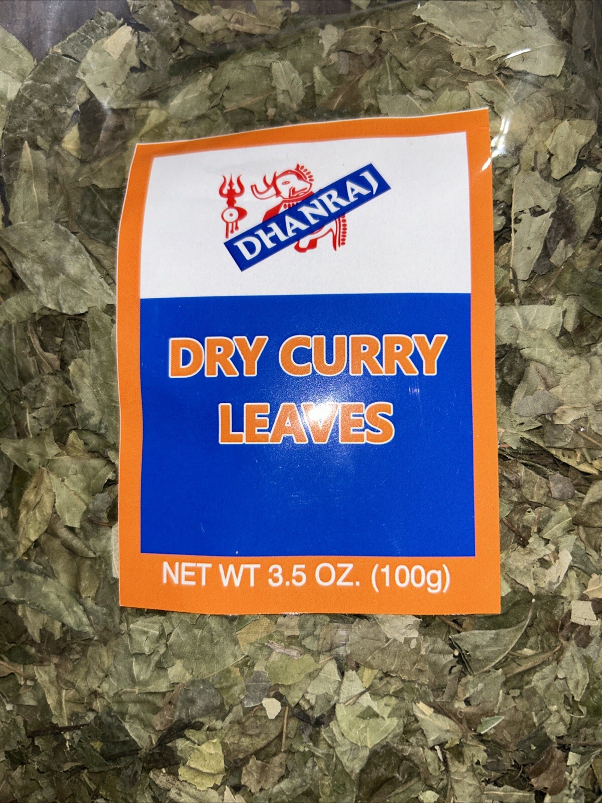 Curry Leaves Dry 100gm 3.5oz Dhanraj Sealed