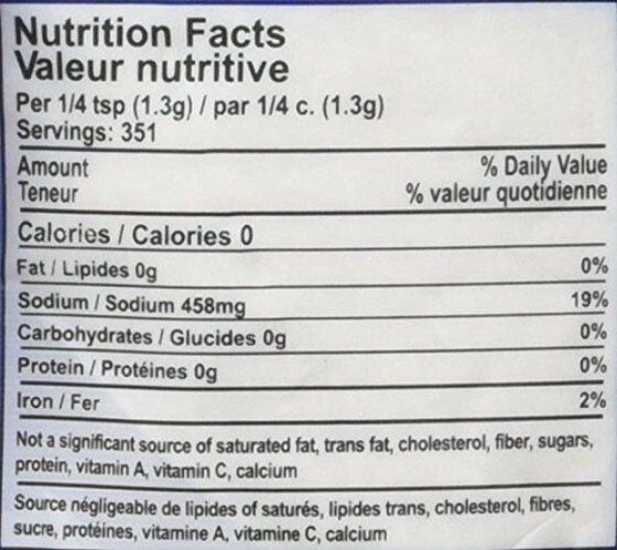 Fine Ground Sea Salt 16 oz Resealable Bag All-Purpose Cooking Baking Gluten-Free