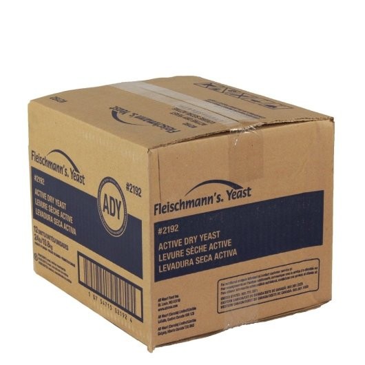 Fleischmann s Active Dry Yeast, 2 Pounds Vacuum Pack, 12 Per Case