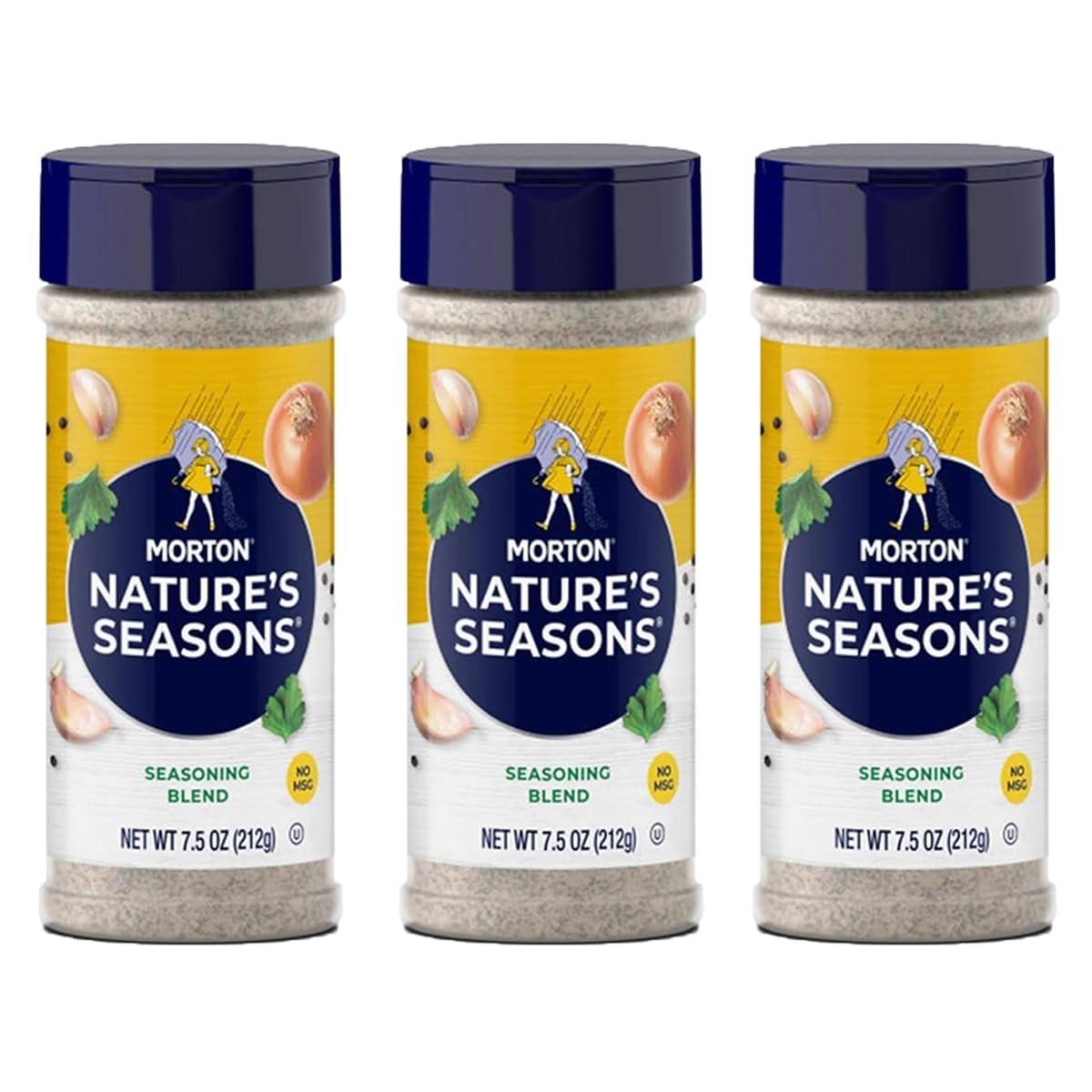 Morton Reduced Sodium Nature’s Season, 7.5oz, 3 Pack 7.5 Ounce (Pack of 3)