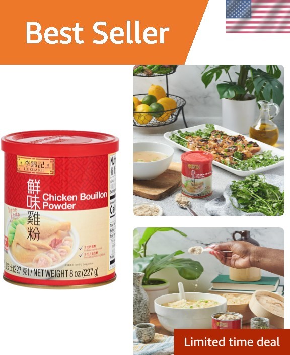 Authentic 8oz Chicken Bouillon Powder – Ideal for Soups, Stews, and Marinades