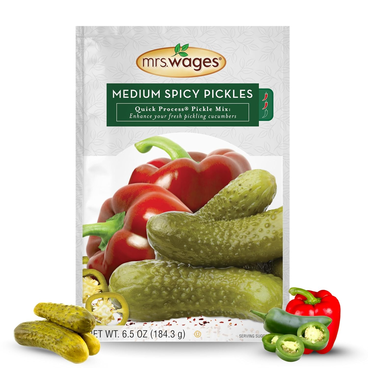 Medium Spicy Pickles Quick Process Mix, Quick and Easy, Simple-To-Use, Flavorful