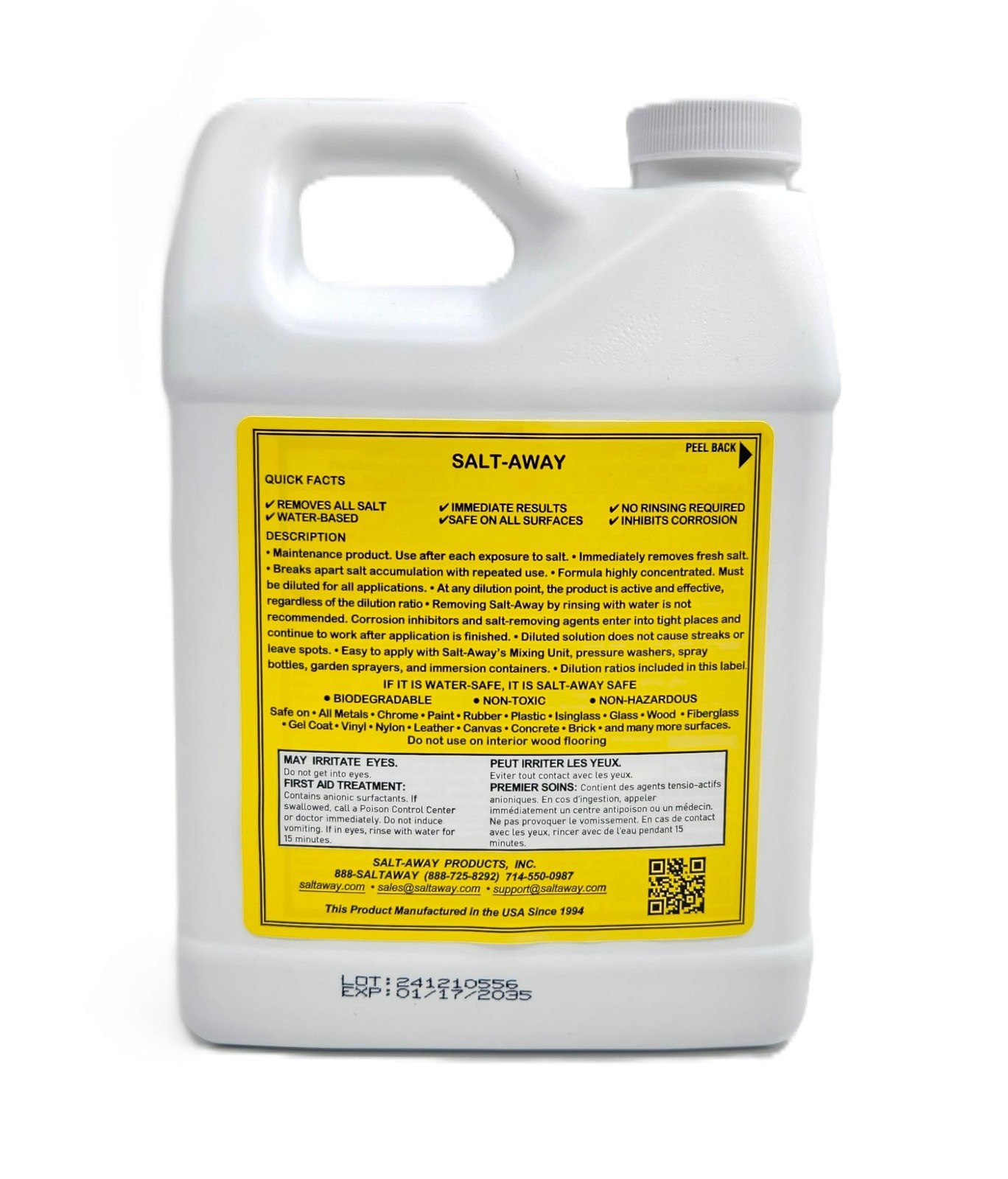 Salt-Away® Concentrate Quart – 32 fl oz (946 ML) 32 Fl Oz (Pack of 1), Blue