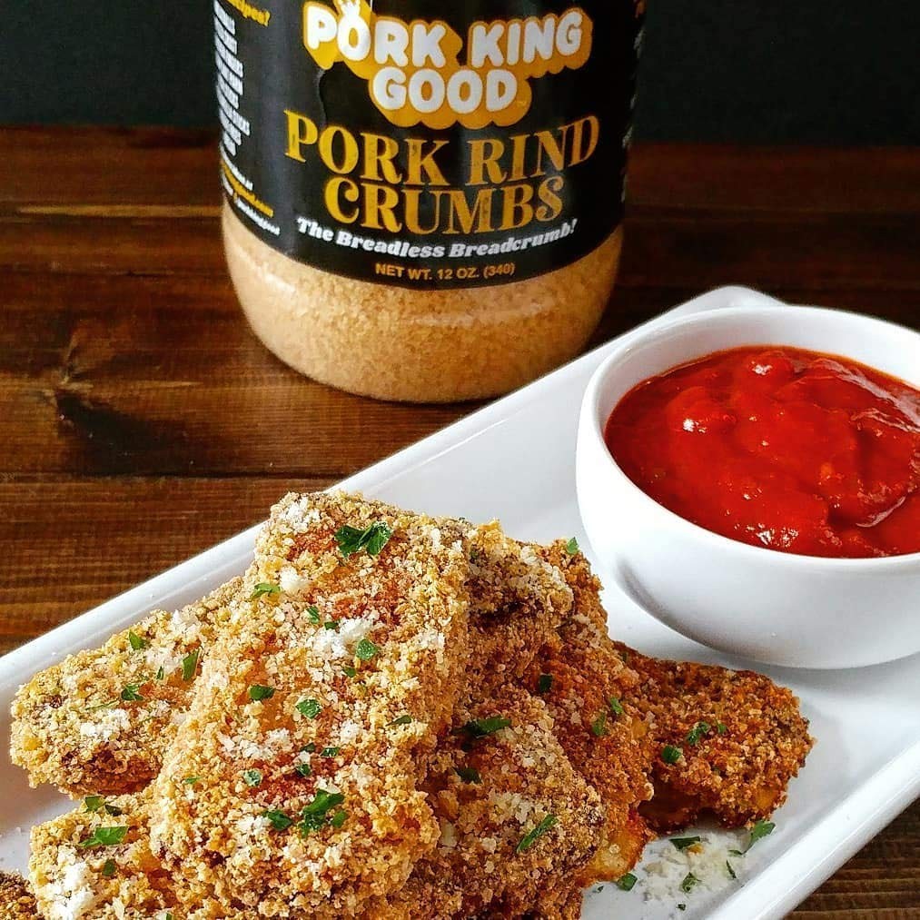 Pork King Good Pork Rind Breadcrumbs, 2 Pack, Keto, Gluten-Free, Zero Carb