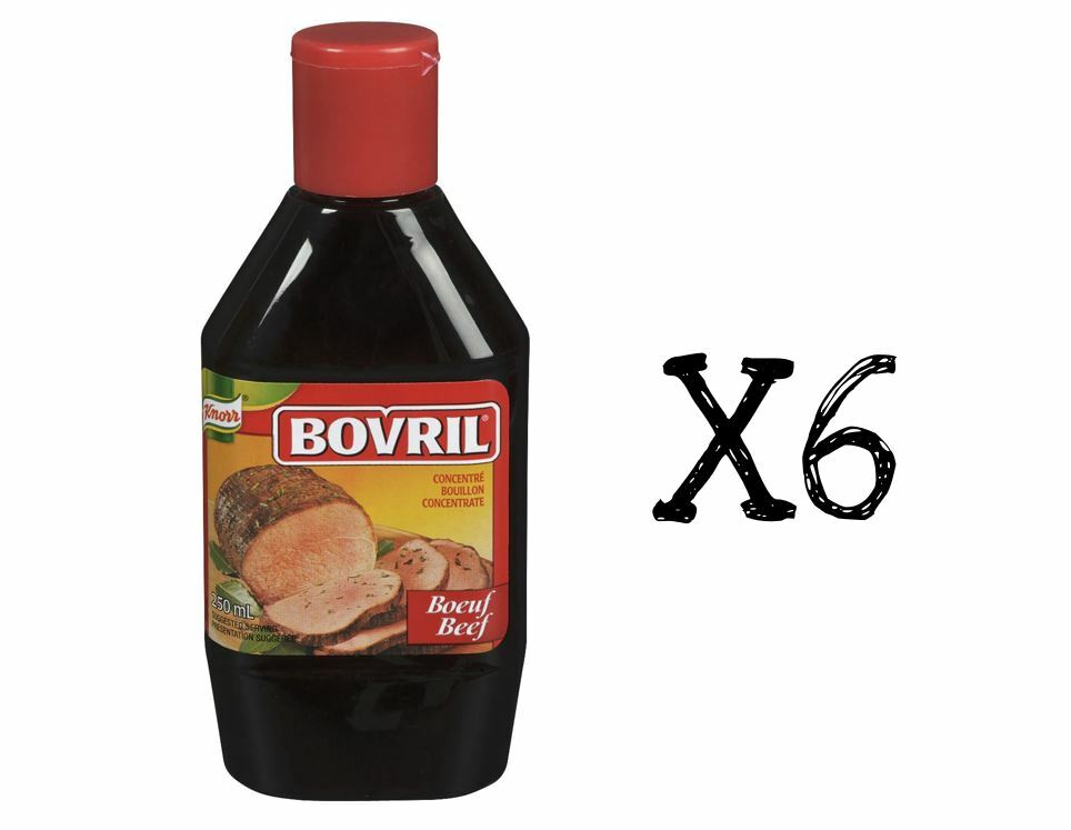 6x Bottles Knorr Bovril Concentrated Liquid Stock Beef 250ml Each – Canada FRESH