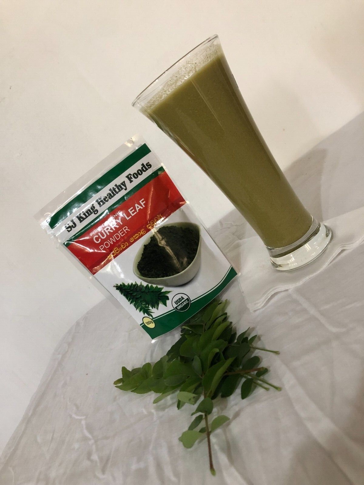 Ceylon Dried Curry Leaves Powder Pure Organic Healthy Natural 100g Karapincha
