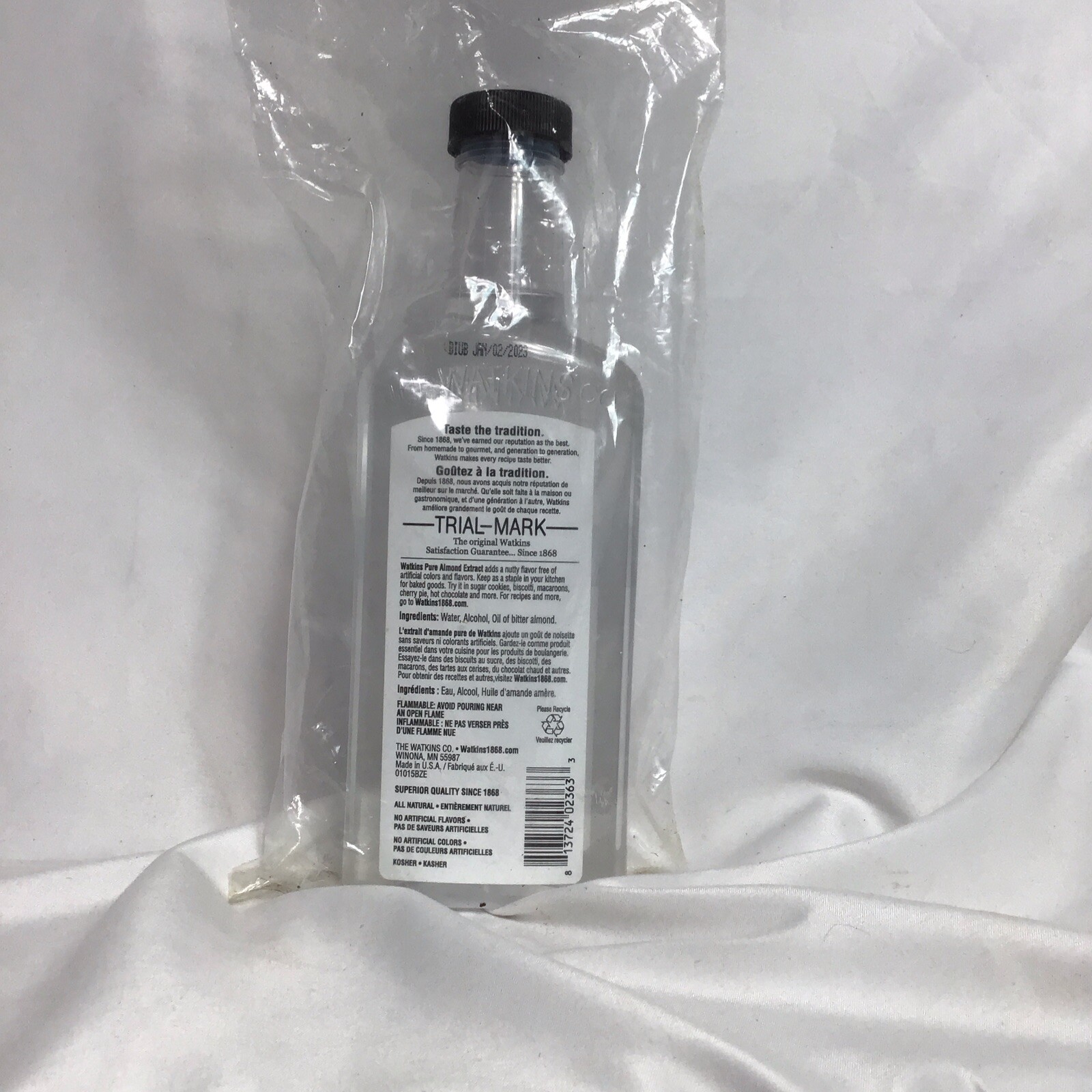 J.R. Watkins Pure Almond Extract, 11 oz. New Sealed Superior Quality Since 1868