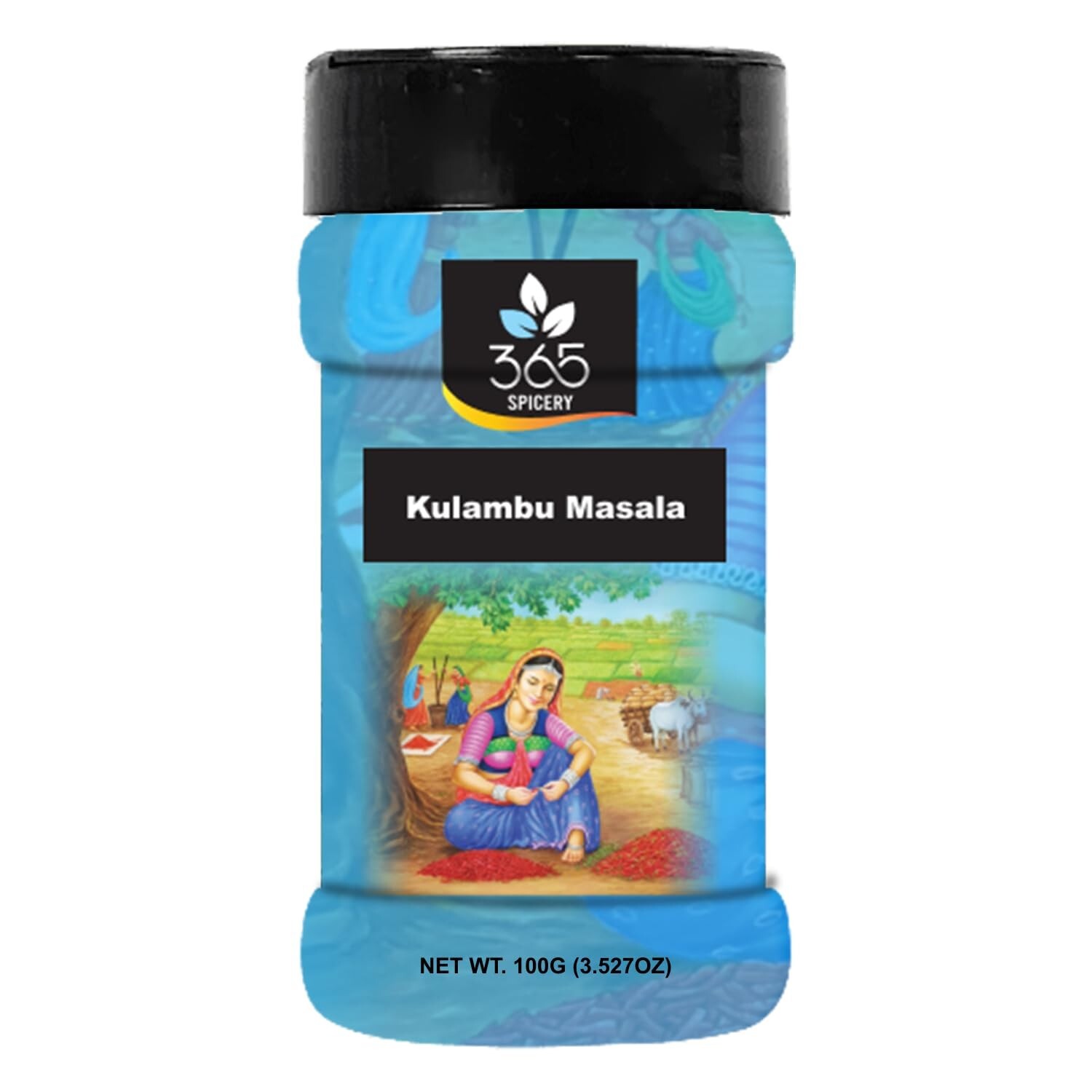 365 Spicery Kulambu Masala I All-Natural, NON-GMO I Vegan (100gm Jar)