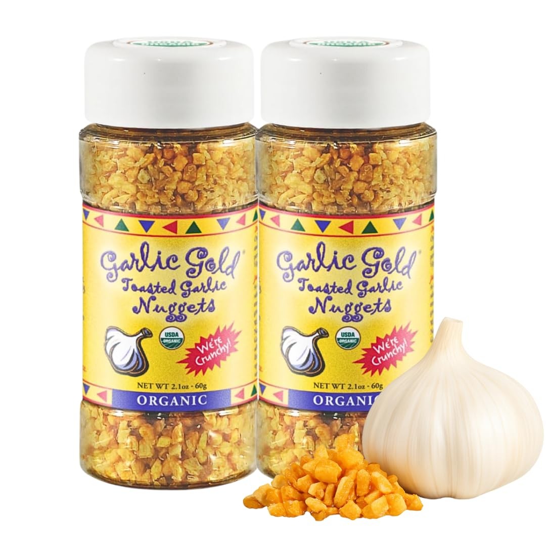Toasted Nuggets, Crunchy Roasted Garlic Seasoning, USDA Certified Organic Sal…