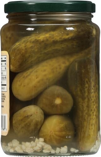 Organic Kosher Whole Dill Pickles Fat Free No Preservatives Non GMO 32 oz