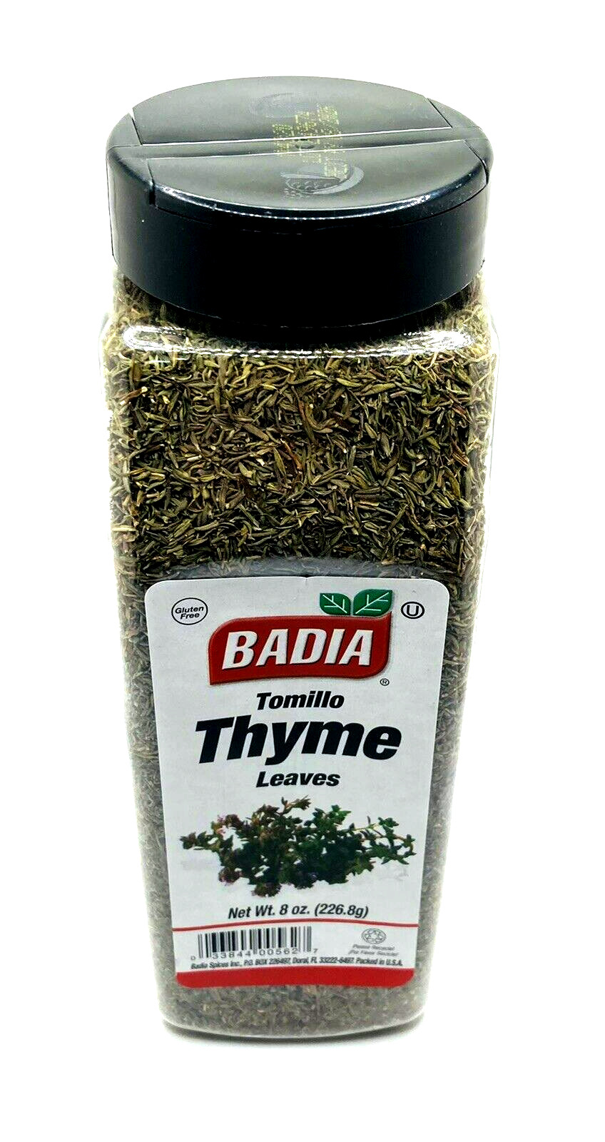Badia Thyme Leaves 8 oz | Gluten Free | Tomillo | Dried Herb Seasoning