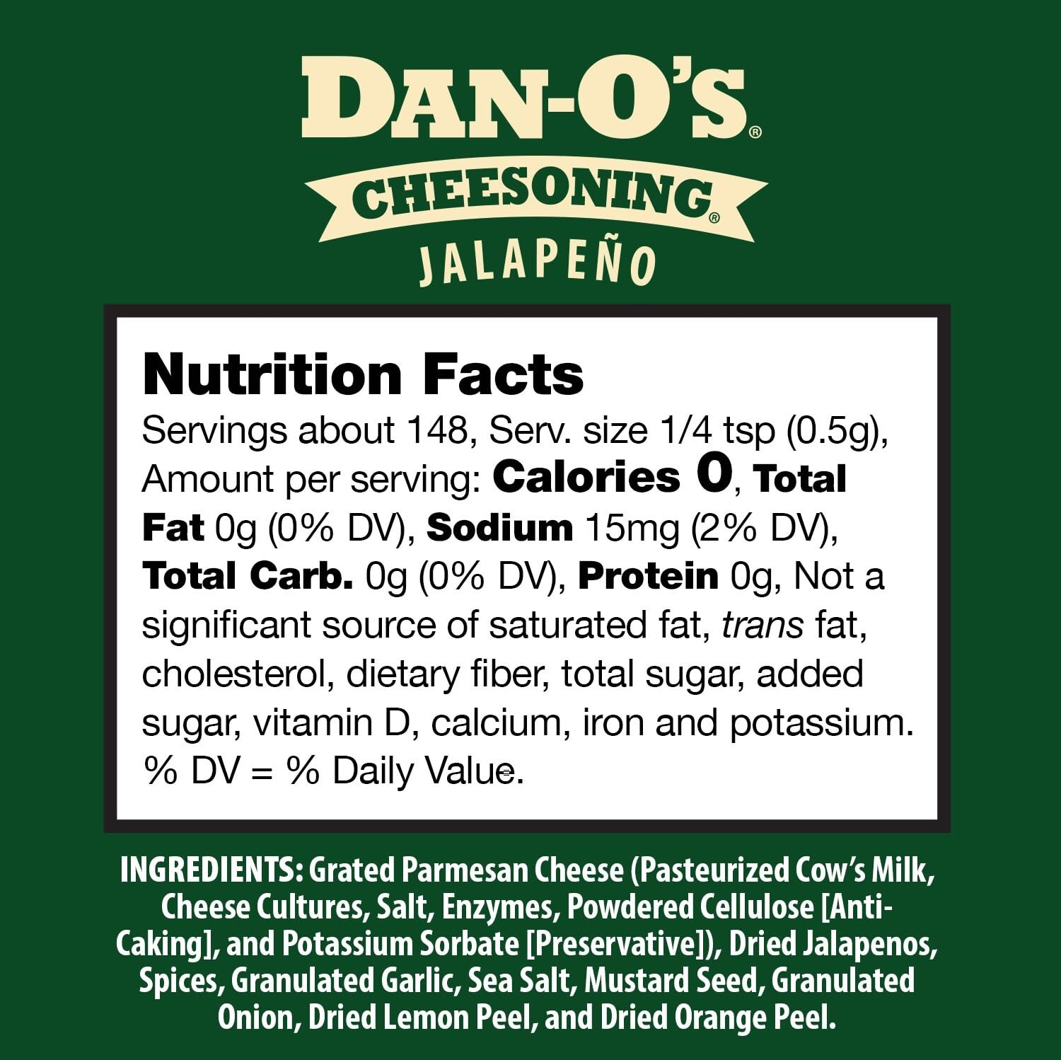 Dan-O’s Seasoning – Small 3 Bottle Pack – Red Pepper Cheesoning®, Jalapeño Che