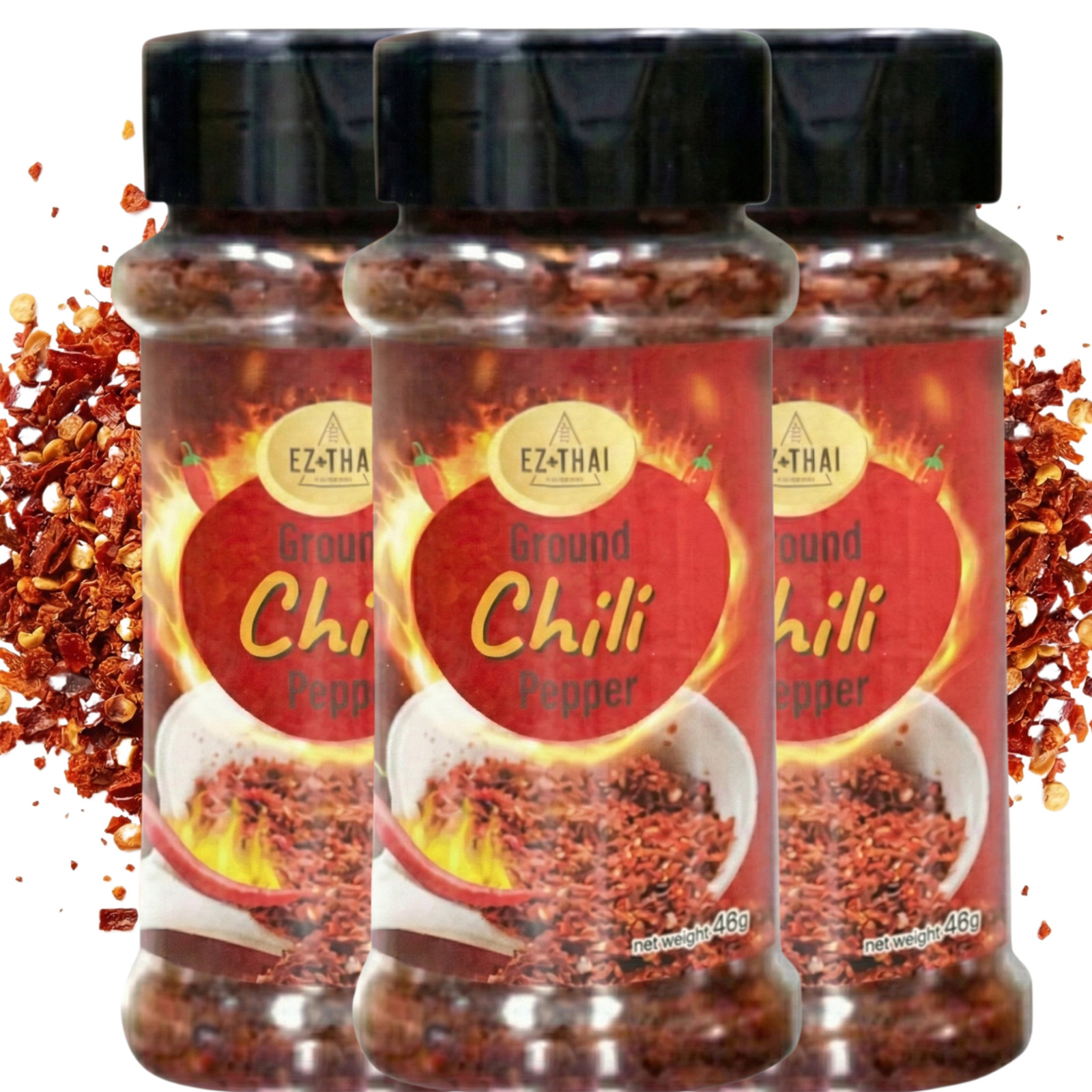 Value Pack (1.76 oz x 3) Premium Chili Flakes Authentic Thai Seasoning