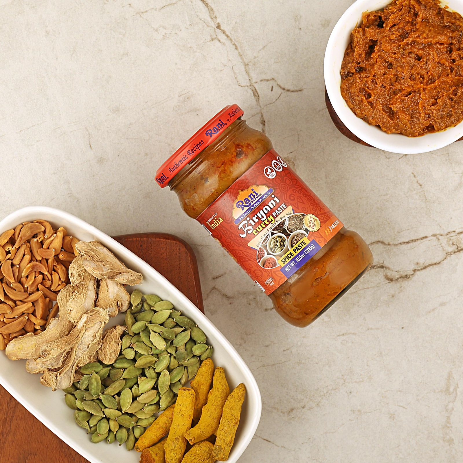 Rani Biryani Masala Curry Paste 10.5oz (300g) Pack of 6, Glass Jar