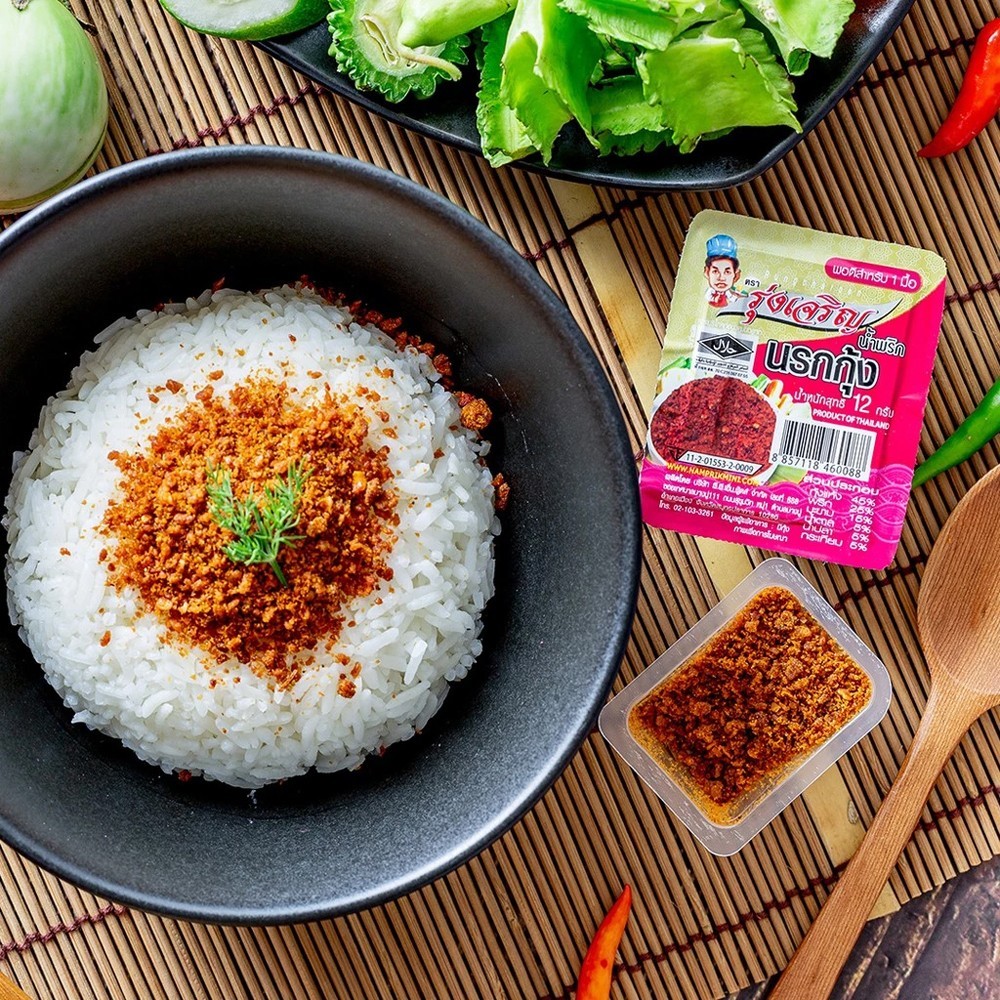 Dried Shrimp Chili Paste Spicy Northern Thai Food Delicious Spice, Kitchen /Gift