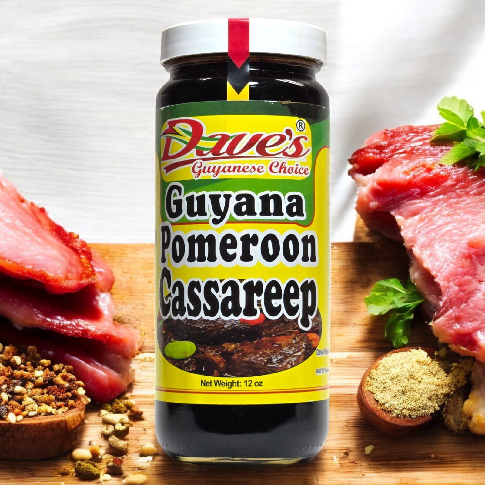 Dave’s Guyana Pomeroon Cassareep seasoning / pepper pot / BBQ etc – 12 oz