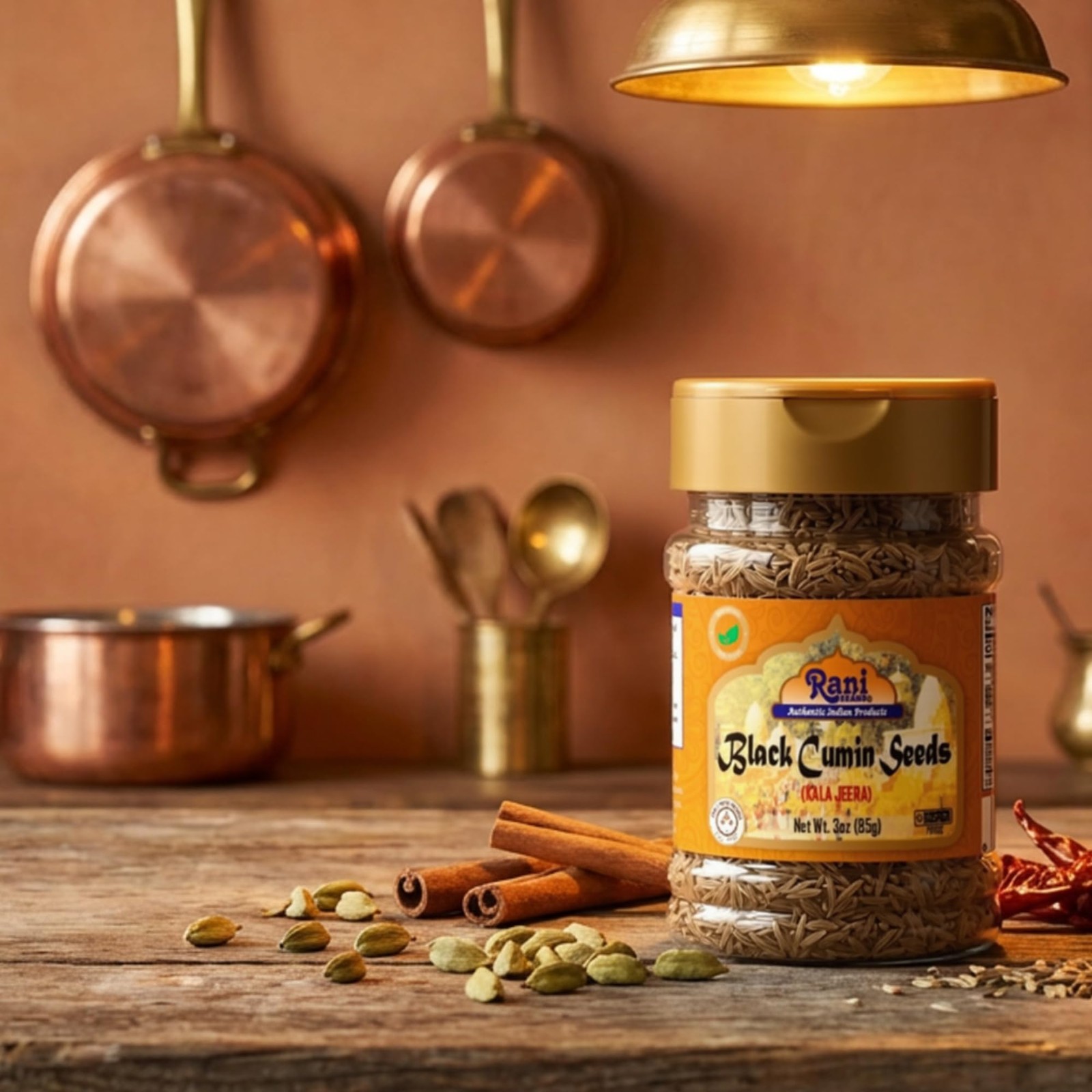 Rani Black Cumin Seeds (Kala Jeera / Bunium bulbocastanum) 3oz (85g)