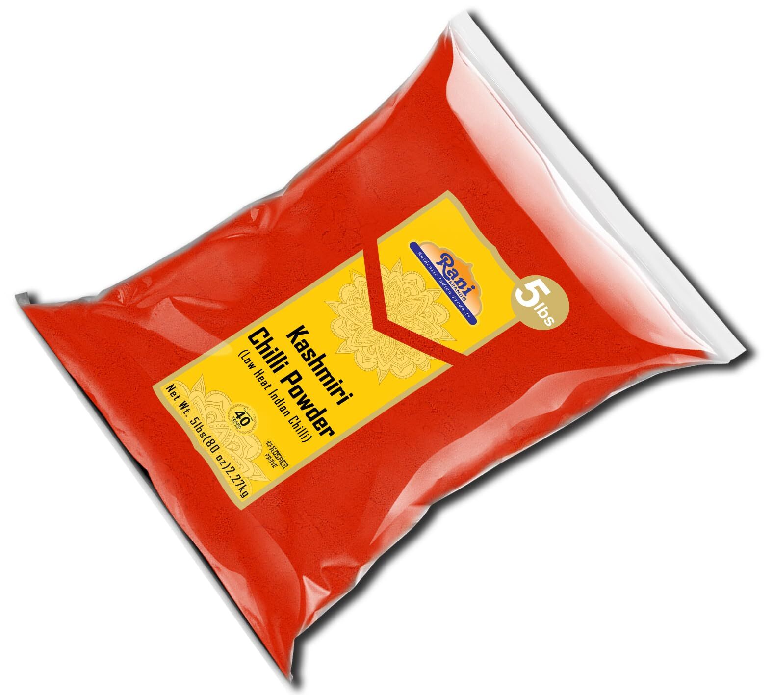 Rani Kashmiri Chilli Powder (Deggi Mirch, Low Heat) Ground Indian Spice 80oz