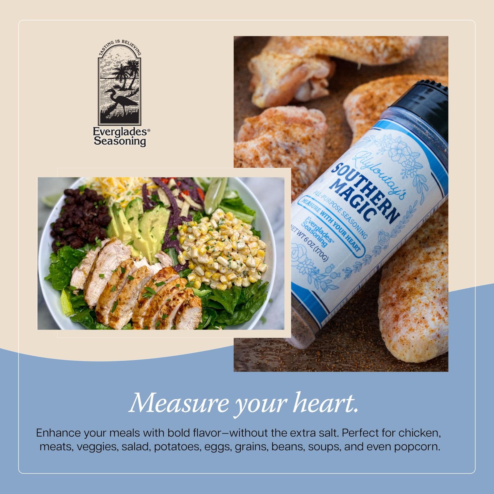 Everglades Lily Lou Tay’s Southern Magic Seasoning – 6 Ounce (Pack of 1)