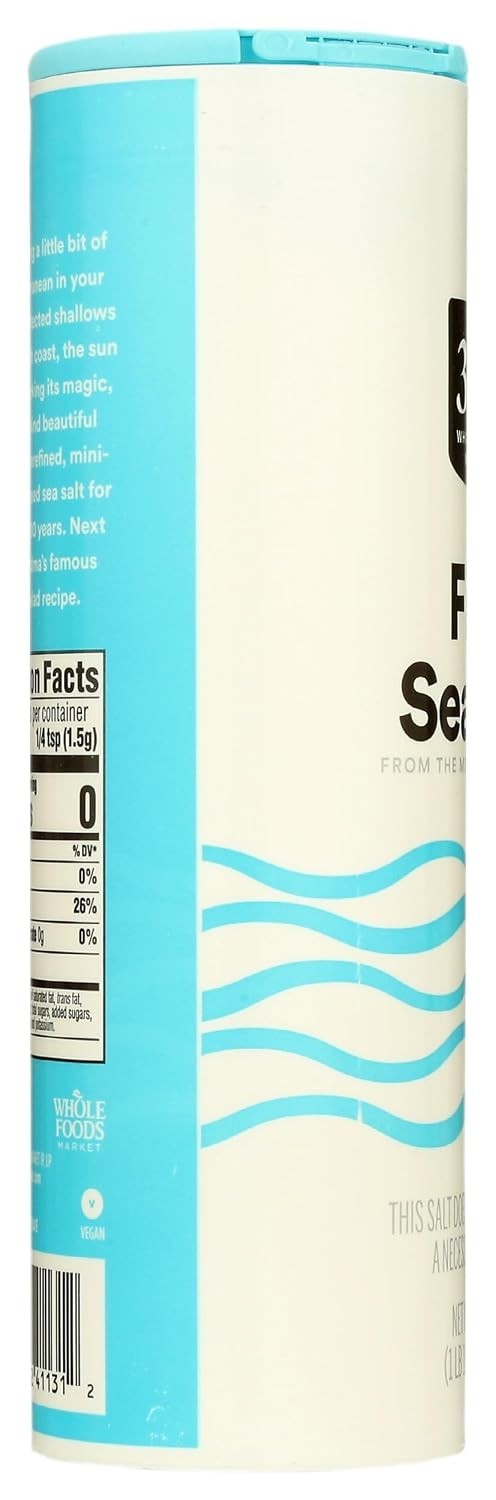 Sea Salt Fine, 26.5 oz 365 by Whole Foods Market,