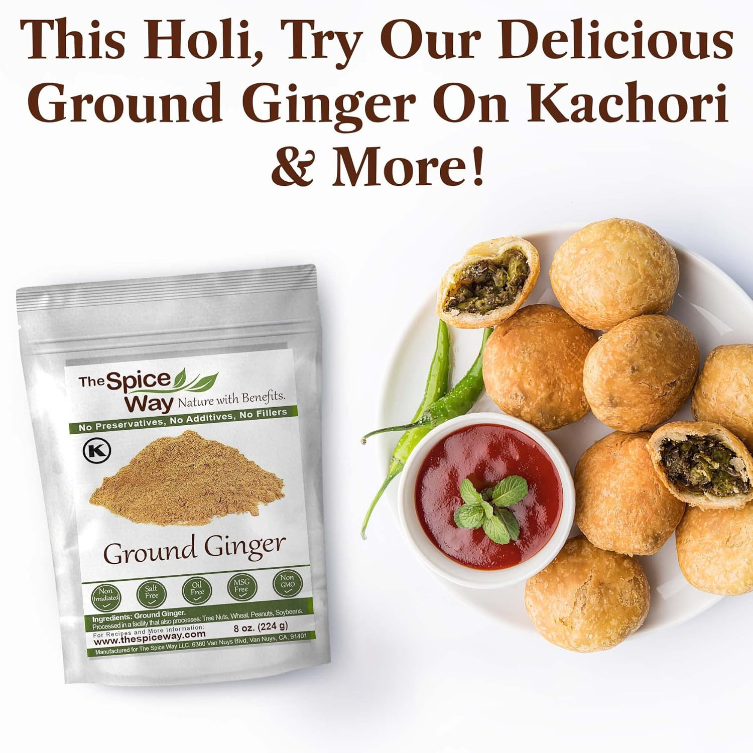 Ginger Powder- (8 Oz) Ginger Root Powder- a Pure Dry Ground Powdered Root