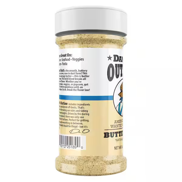 Dan-O’s Butter Dust Seasoning 6.9oz All Purpose Savory Spice Rub