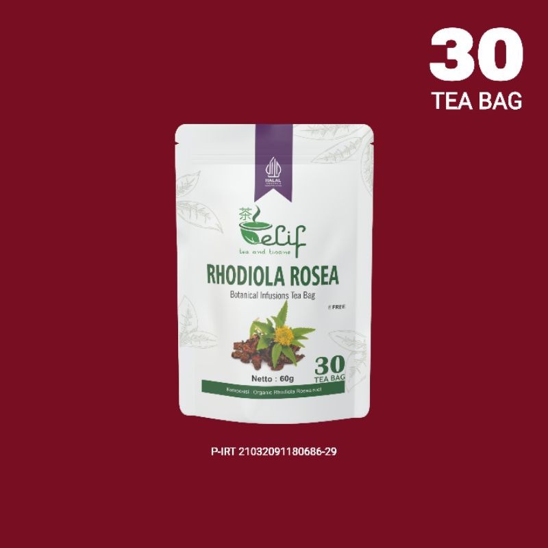 Rhodiola Rosea Tea 60g 30 Tea Bags Herbal Infusion For Daily Ritual Botanical
