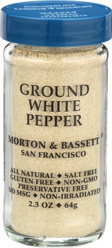 Morton & Bassett Ground White Pepper ? Premium Fine Spice, 2.3oz Jar ? Pack of 3