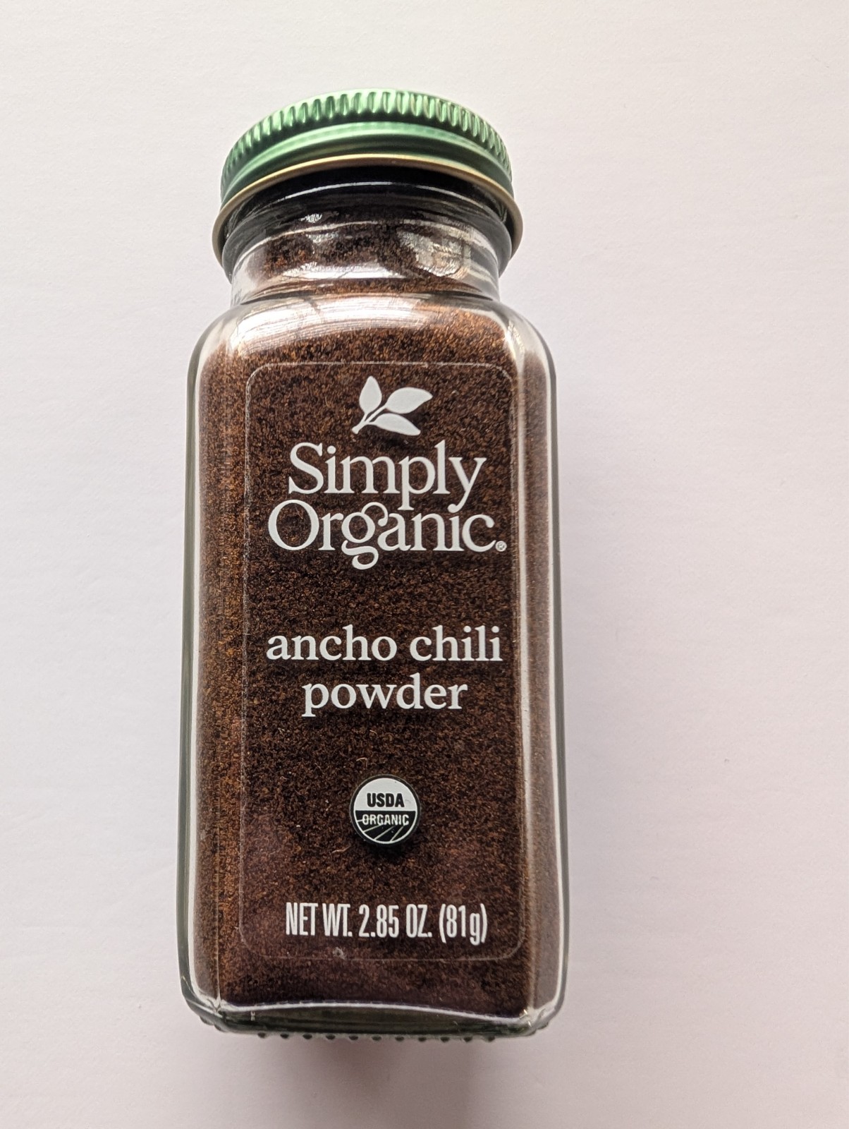 Simply Organic Ancho Chili Powder 2.85 oz Organic Non-GMO Kosher Spice