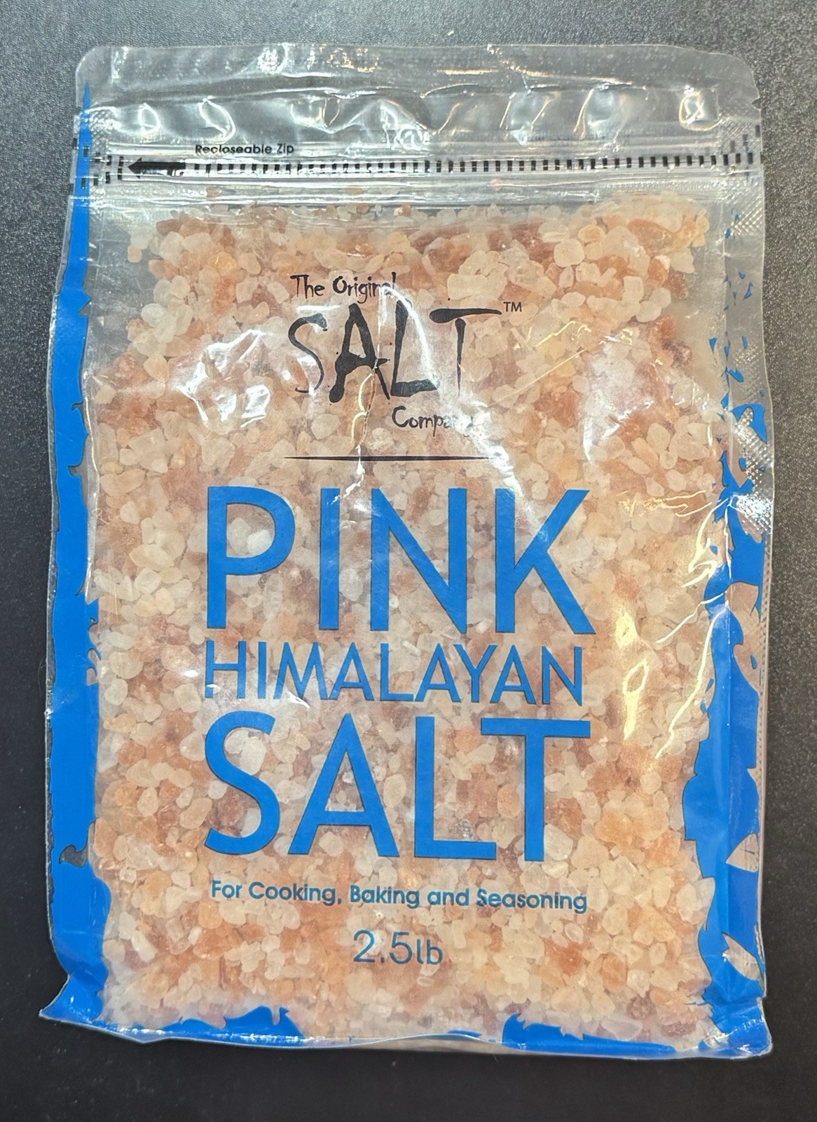 Premium Himalayan Pink Salt Coarse Crystals 2.5lbs Resealable Bag