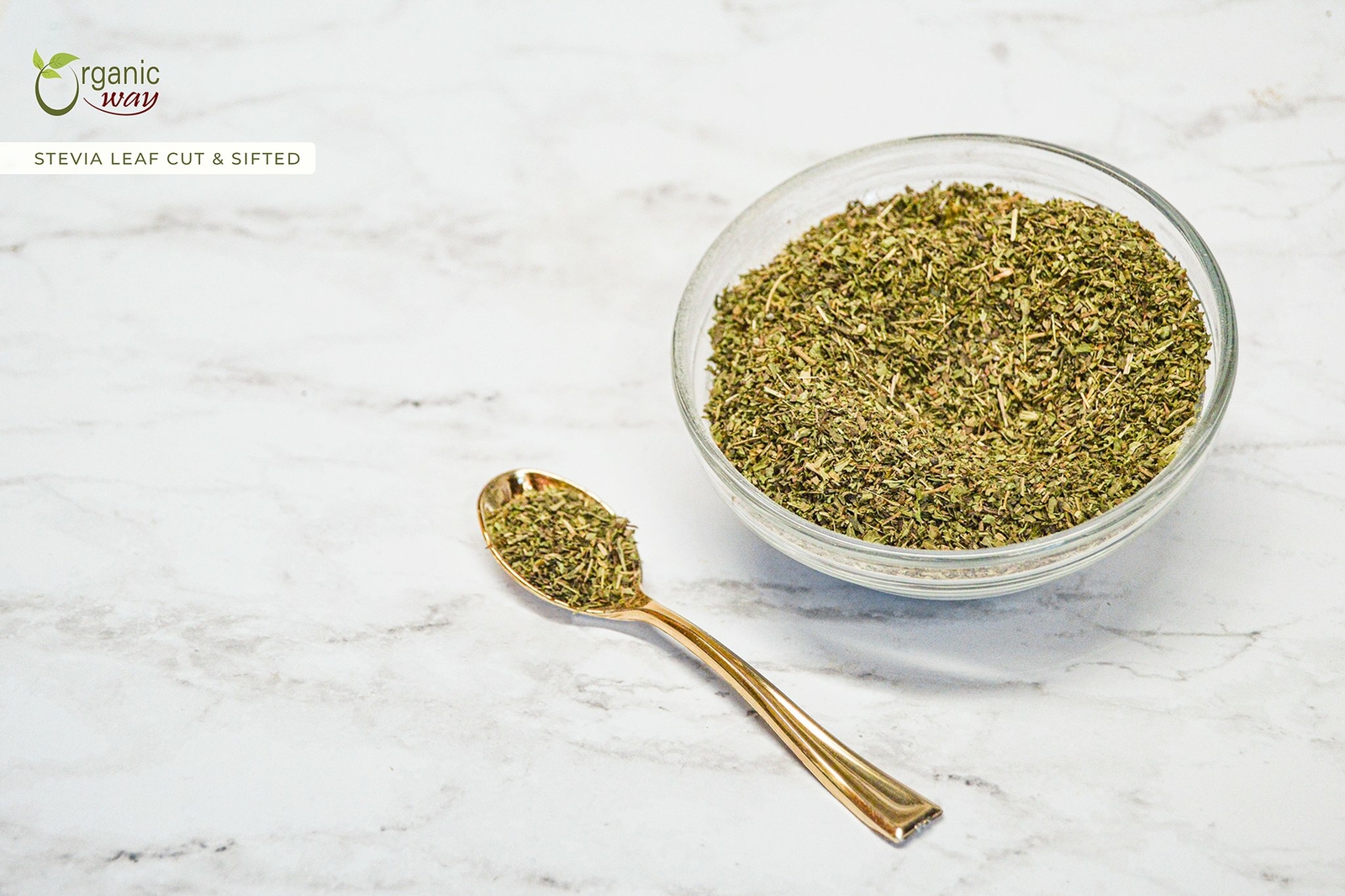 Organic Way Stevia Leaf Cut & Sifted – Organic, Kosher & USDA Certified