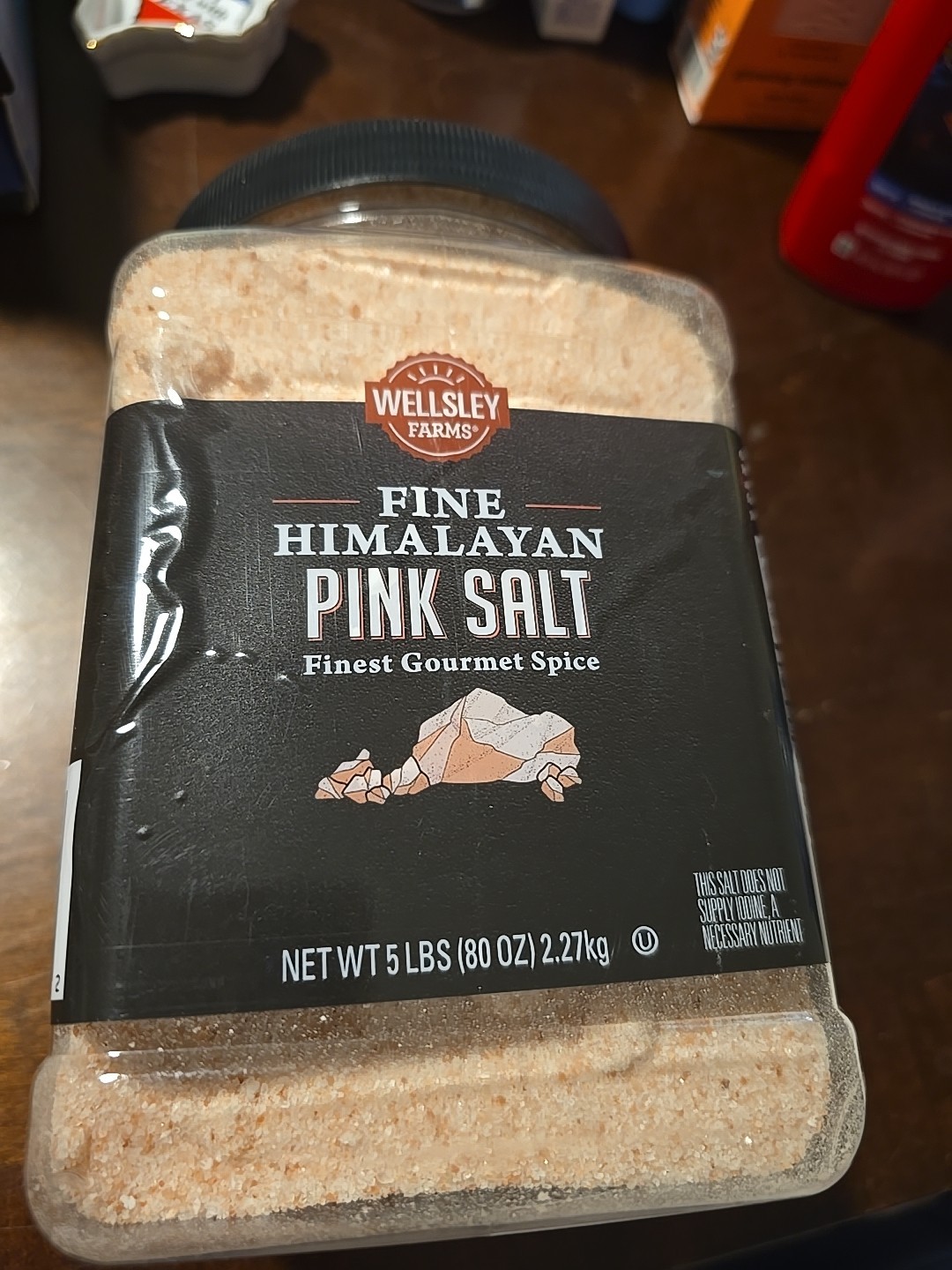 Wellsley Farms Fine Himalayan Pink Salt, 5 lbs Gourmet Spice (C032)