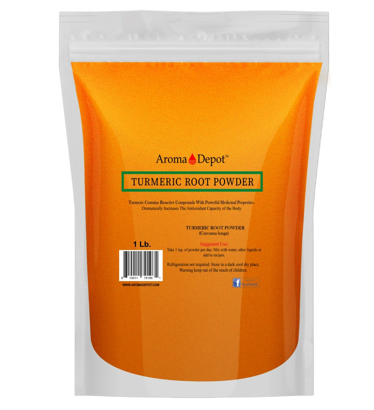 Turmeric Root Powder 3 lbs. (x3 Individual -1lb) 100% Raw Curcuma longa Tumeric