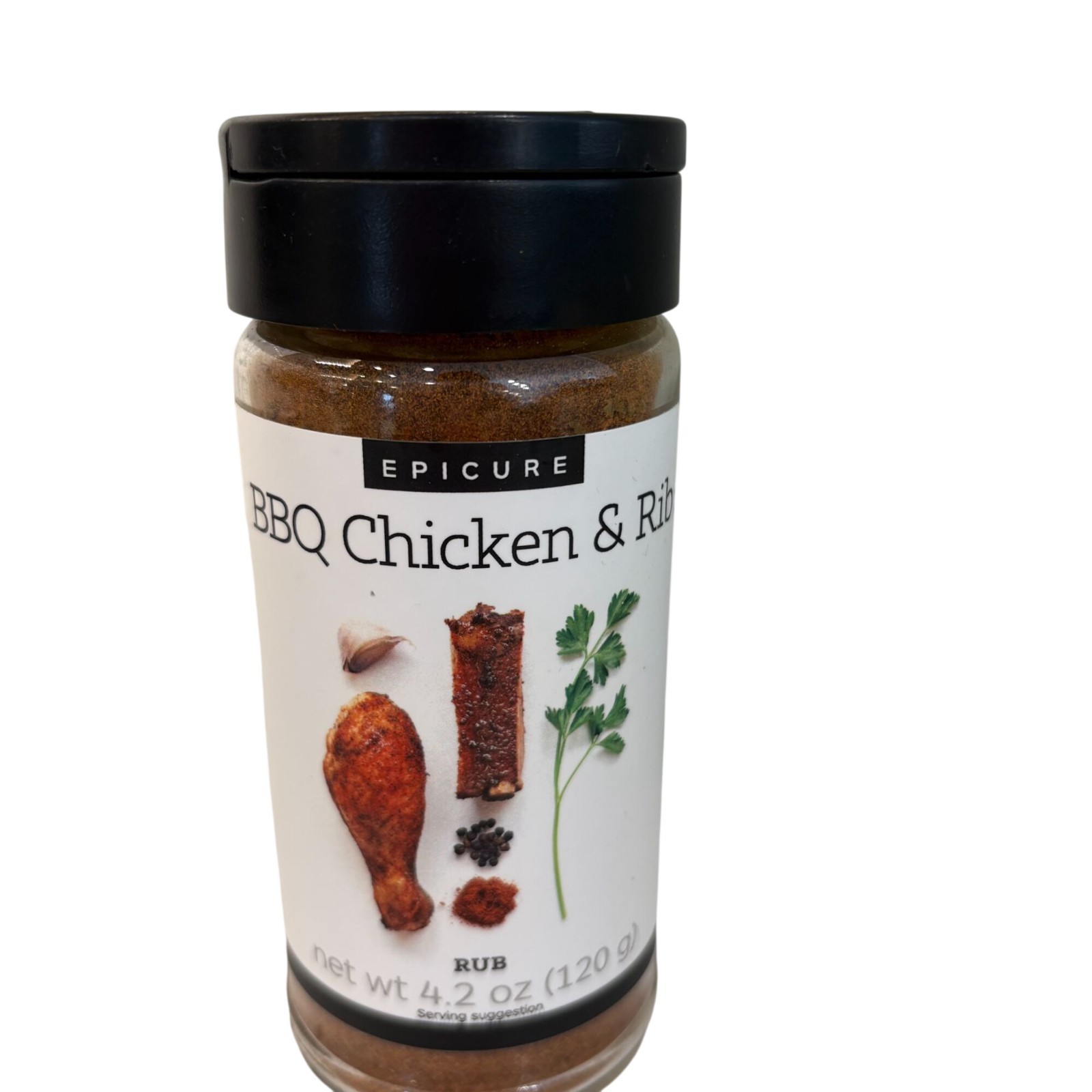 Epicure BBQ Chicken & Rib Rub 4.2 Oz / 120g Gluten-Free Spice Blend For Grilling
