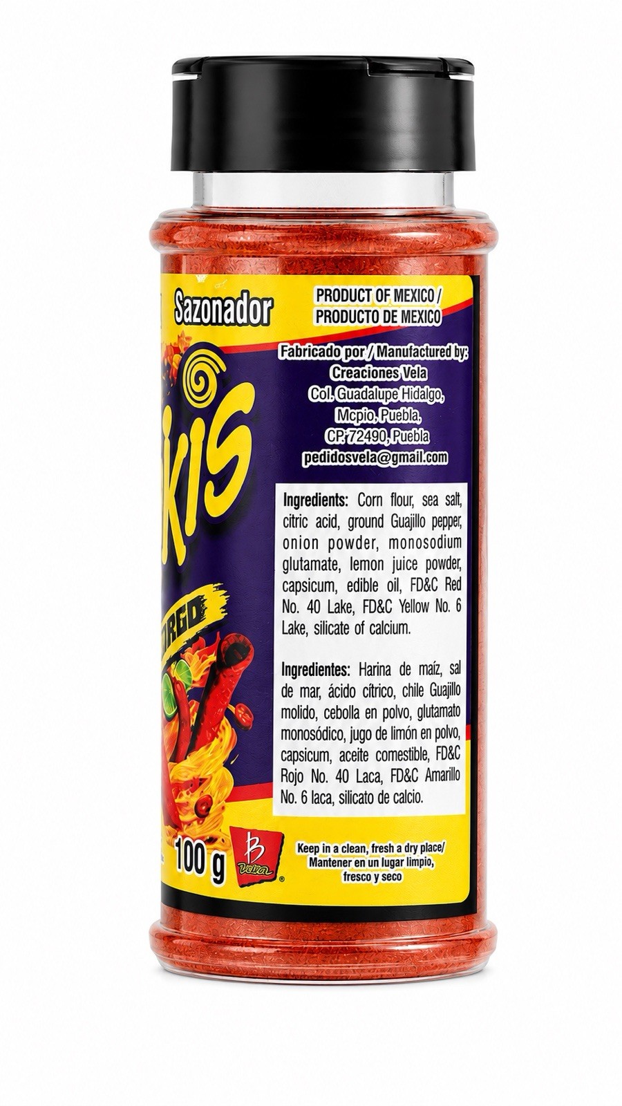 2x Takis Fuego Chilli Powder Seasoning 2xPolvo Chilito Sazonador Takis Fuego100G