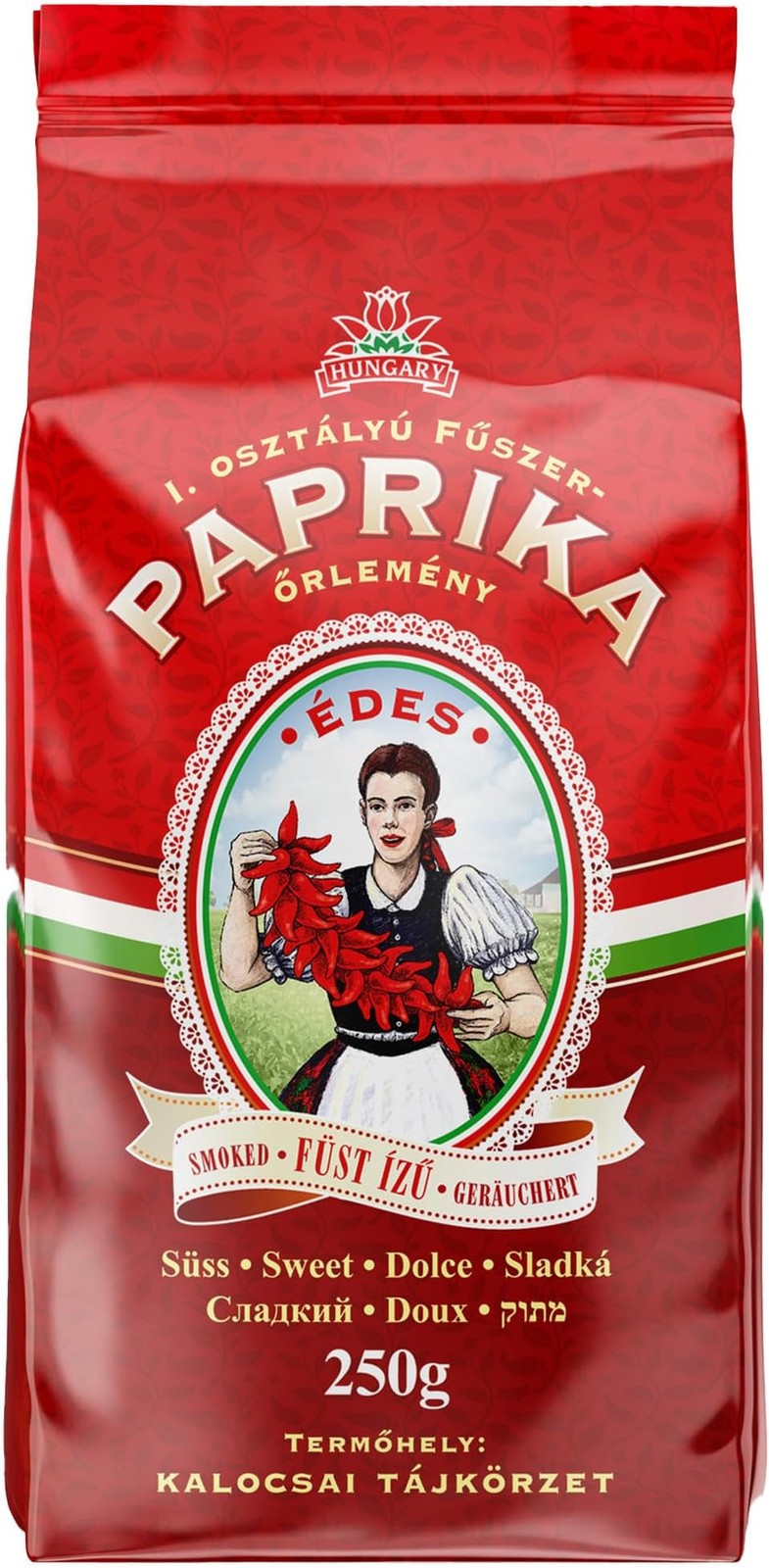 Hungarian Sweet Smoked Paprika (8.8oz/250g) Imported from Kalocsa, Hungary
